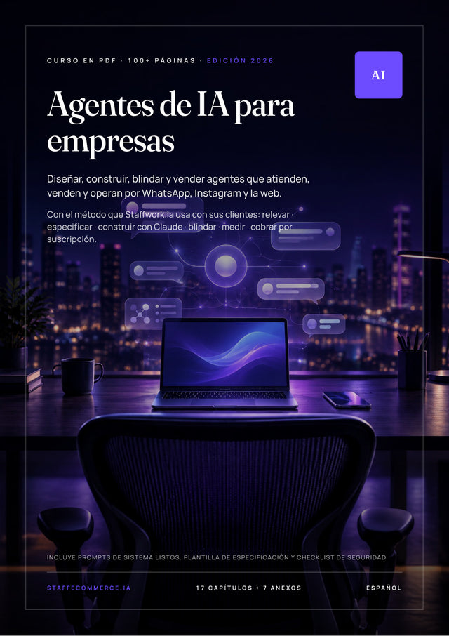 Tapa del curso Agentes de IA para empresas