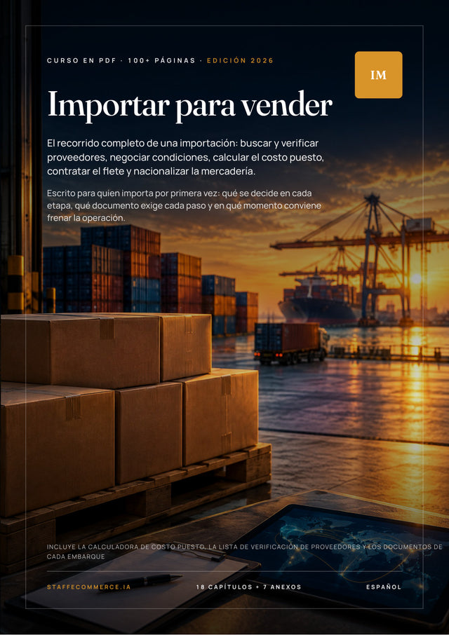Tapa del curso Importar para vender