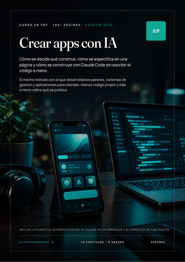 Tapa del curso Crear apps con IA