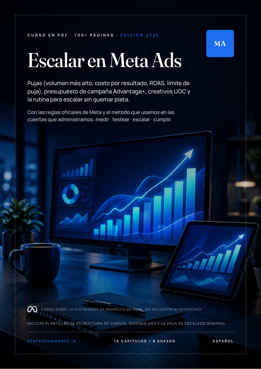 Tapa del curso Escalar en Meta Ads