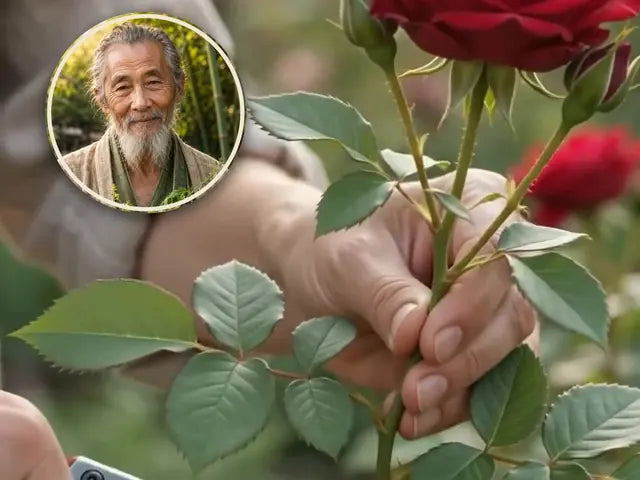 Cuadro de un reel de Chen: una orquídea con su cara, hablando