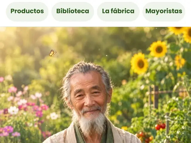 Portada de la tienda del Maestro Chen vista en un celular