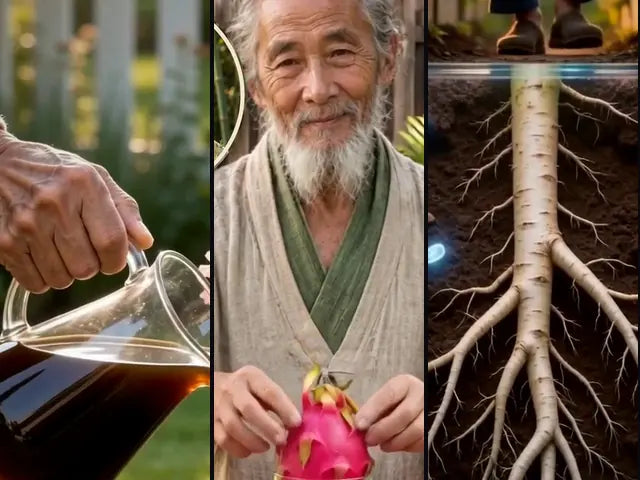 Tres cuadros de anuncios de Chen con tres formas distintas de mostrar el mismo producto